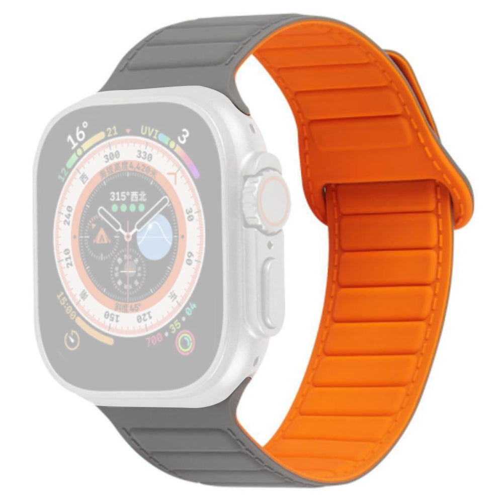 For Apple Watch Series 9 8 7 41mm 6 5 4 SE SE (2022) SE (2023) 40mm 3 2 1 38mm Magnetic Silicone Strap Color Match Watchband For Apple Watch Series 9 8 7 41mm 6 5 4 SE SE (2022) SE (2023) 40mm 3 2 1 38mm Magnetic Silicone Strap Color Match Watchband